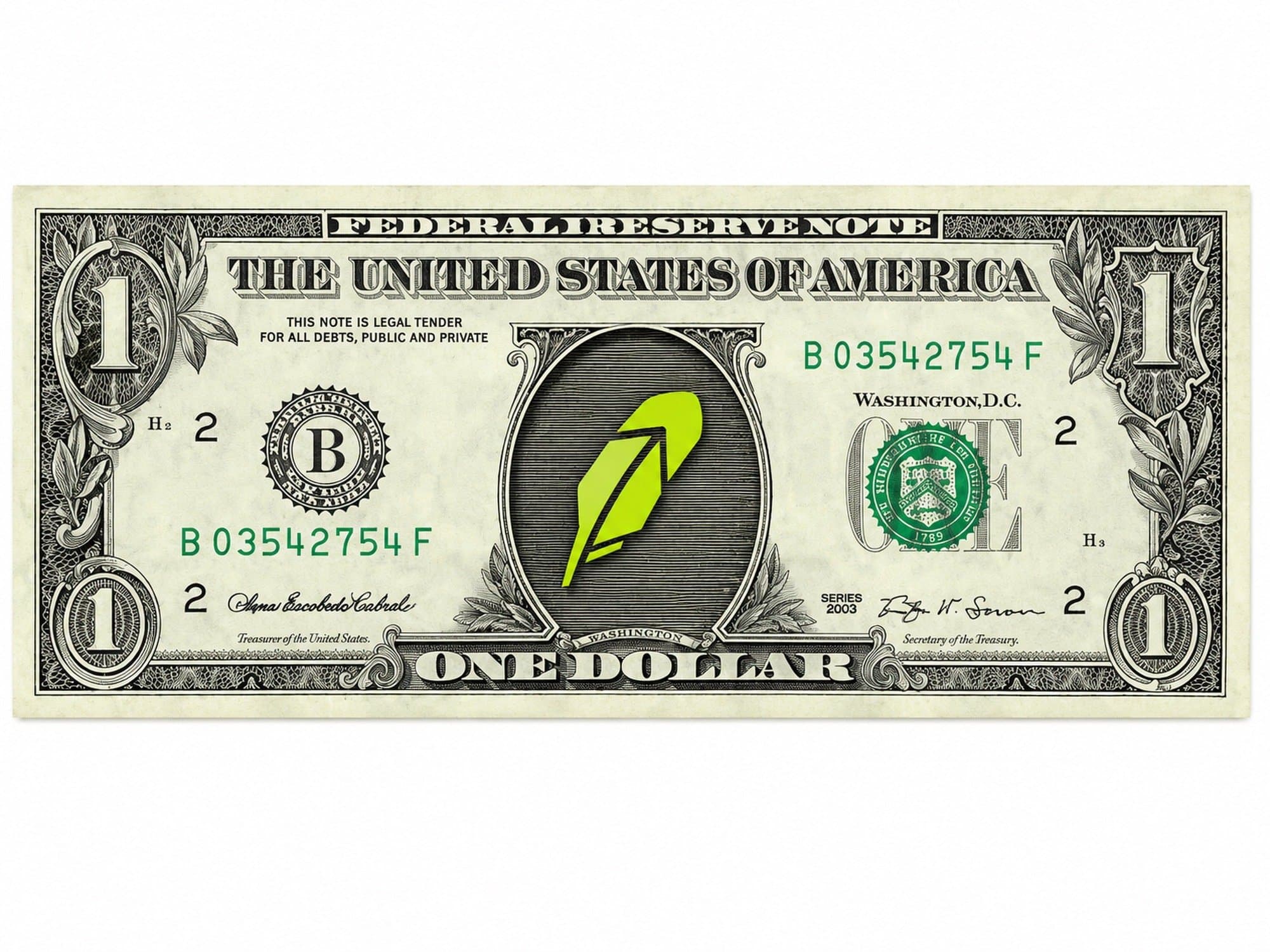 one dollar robin hood token image